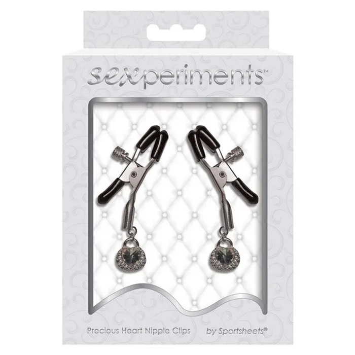 Sportsheets Female Sex Toys Sexperiments Precious Heart Nipple Clips
