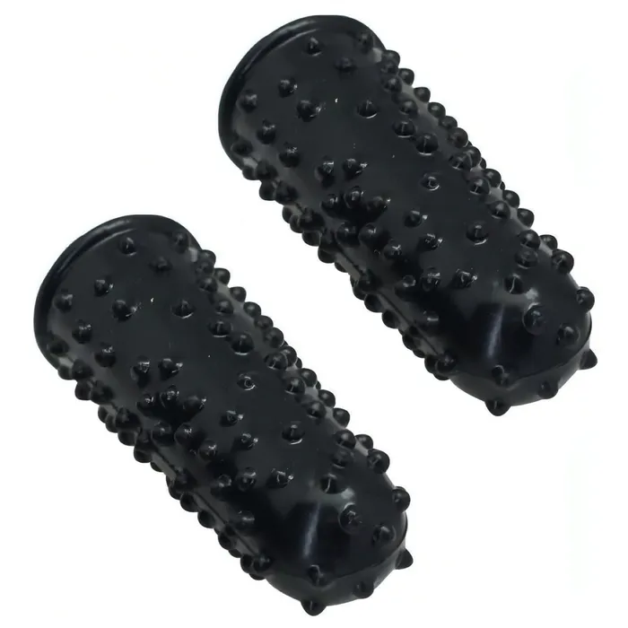 Toyz4lovers Anal | Set di 2 ditali con rilievi stimolanti - Nero