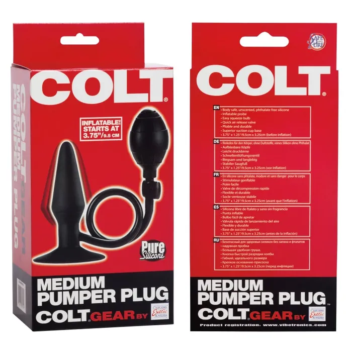 Colt Medium Pumper Plug Black CalExotics Anal