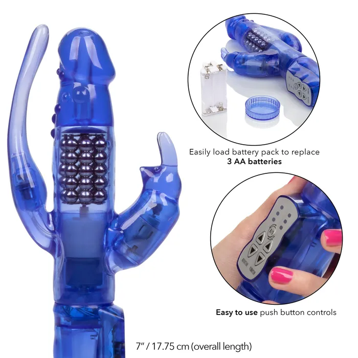 Delight Triple Orgasm Rabbit Style Vibrator | CalExotics Vibrators