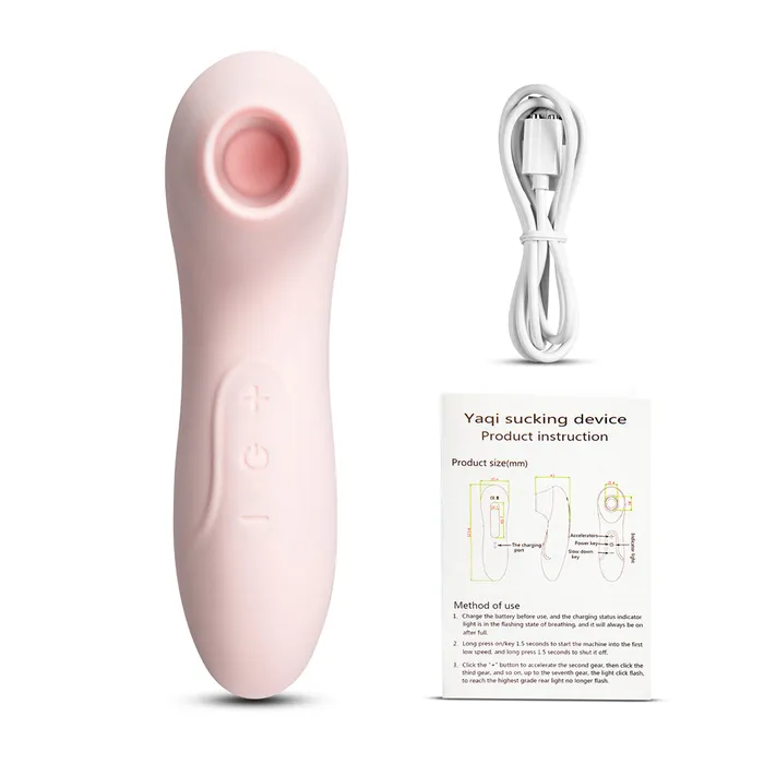 Female Sex Toys | E2B 7 Speeds Flesh Color Mini Silicone Rechargeable Clitoral Stimulator ( Suction )
