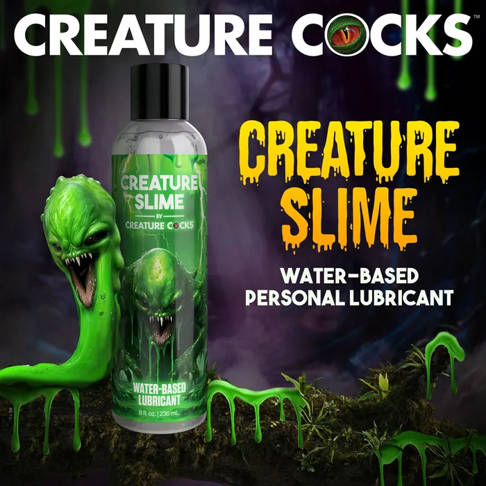 XR Brands Creature Cocks Water-Based Lubricant - 236 ml - Water Based Lubricant - 236 ml Pump Bottle | Sexual Health & Wellbeing