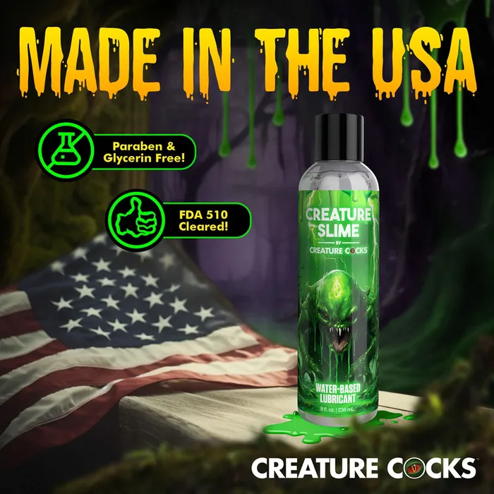 XR Brands Creature Cocks Water-Based Lubricant - 236 ml - Water Based Lubricant - 236 ml Pump Bottle | Sexual Health & Wellbeing