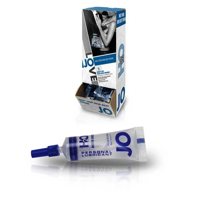 JO H20 4cc Tube display 150ct United Consortium Inc Vibrators