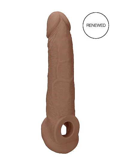 Male Sex Toys SHOTS AMERICA Realrock Penis Sleeve 9in Tan