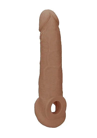 Male Sex Toys SHOTS AMERICA Realrock Penis Sleeve 9in Tan Male Sex Toys SHOTS AMERICA Realrock Penis Sleeve 9in Tan