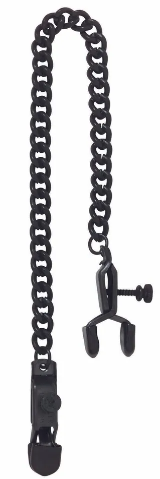 Vibrators Spartacus Open Wide Blackline Clamp W Link Chain