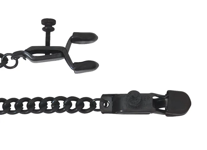 Vibrators Spartacus Open Wide Blackline Clamp W Link Chain