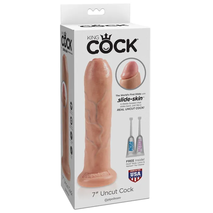 King Cock 7 Uncut Gay Dildo King Cock Dildos
