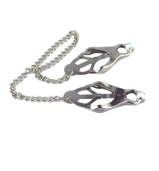 soniker Couples Butterfly Style Breast Vaginal Nipple Clamps with Chain Clip BDSM Bondage soniker Couples Butterfly Style Breast Vaginal Nipple Clamps with Chain Clip BDSM Bondage