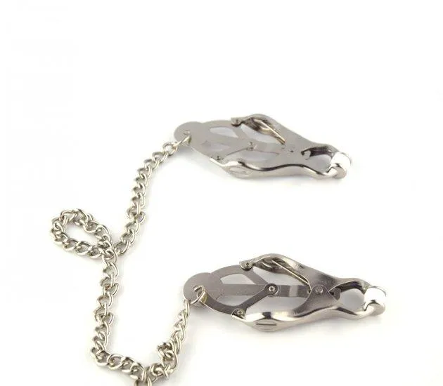 soniker Couples Butterfly Style Breast Vaginal Nipple Clamps with Chain Clip BDSM Bondage soniker Couples Butterfly Style Breast Vaginal Nipple Clamps with Chain Clip BDSM Bondage