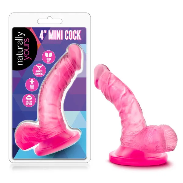 Naturally Yours 4 Mini Cock Pink Blush Novelties Vibrators