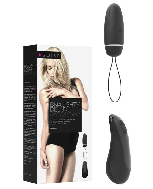 Vibrators B Swish Toys Bnaughty Deluxe Unleashed Black Bullet