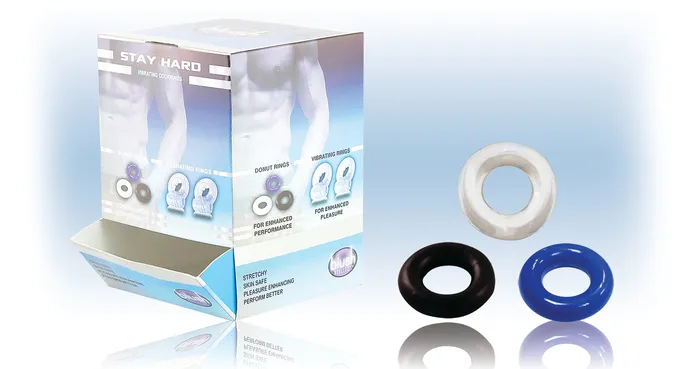 Vibrators Blush Novelties Donut Cockrings 50 Pieces Display
