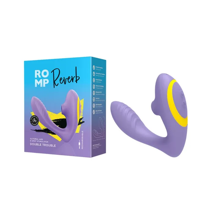 Romp Reverb GSpot Clitoral Suction Stimulator Female Sex Toys