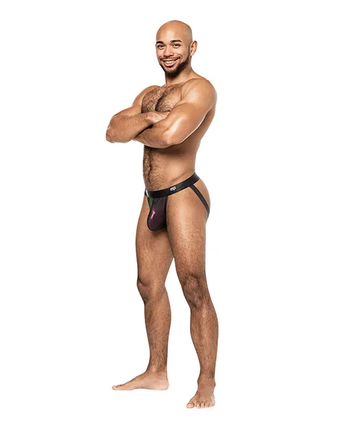 Male Power Hocus Pocus Stretch Poly Spandex Uplift Jock Purple Vibrators