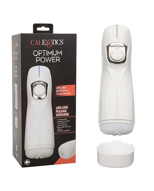 Optimum Power Lifelike Pulsar Stroker Masturbator CalExotics Male Sex Toys