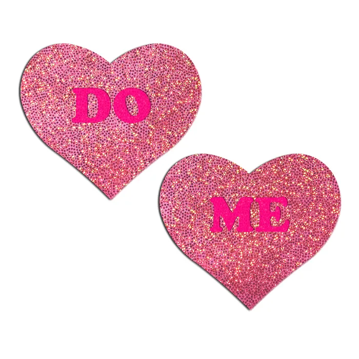 Pastease Do Me Hearts Pink Glitter Pastease Vibrators