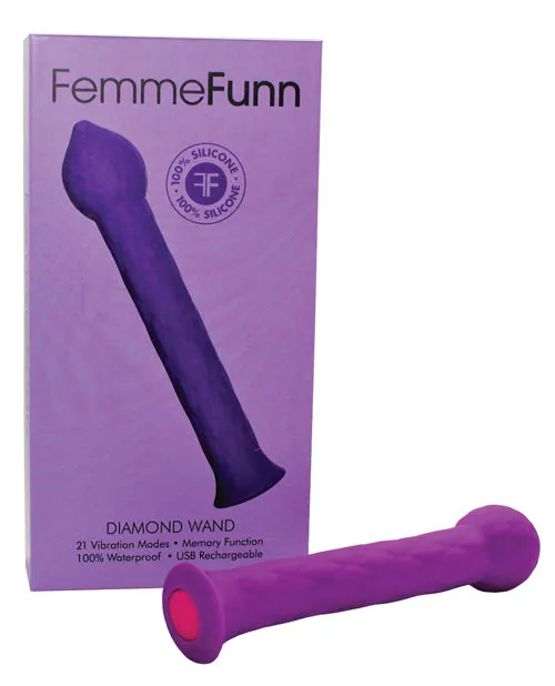 Vibrators FemmeFunn Femme Funn Diamond Wand Vibrators FemmeFunn Femme Funn Diamond Wand