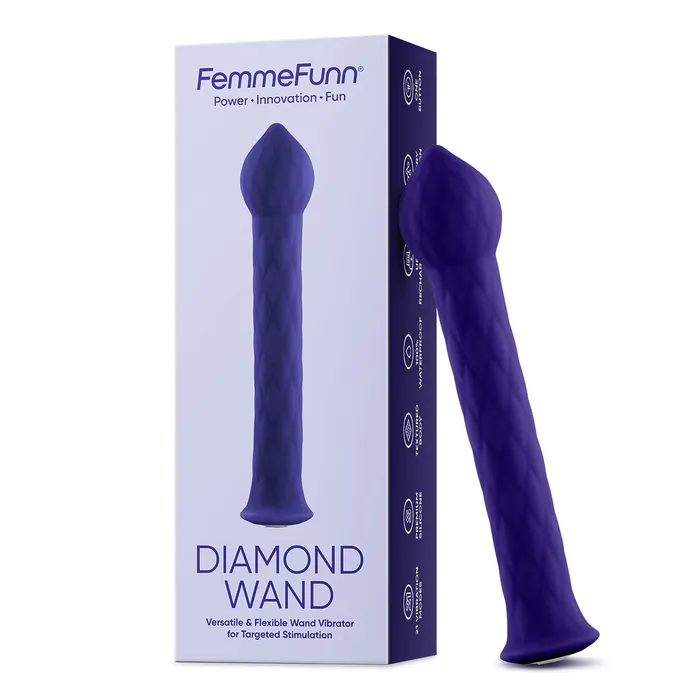 Vibrators FemmeFunn Femme Funn Diamond Wand Vibrators FemmeFunn Femme Funn Diamond Wand