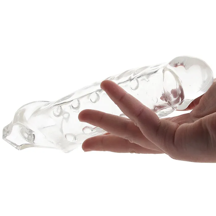 Anal XGen Size Up 1 Inch Studded Extender in Clear