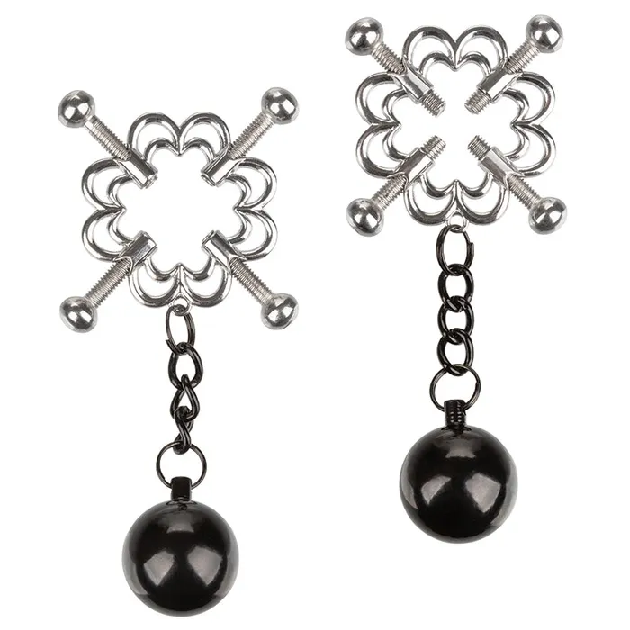 CAL EXOTICS Female Sex Toys Nipple Grips 4Point Weighted Nipple Press