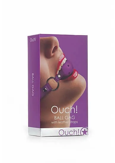 Couples SHOTS AMERICA Ouch Gag Ball in Passionate Purple A Naughty Game of Control