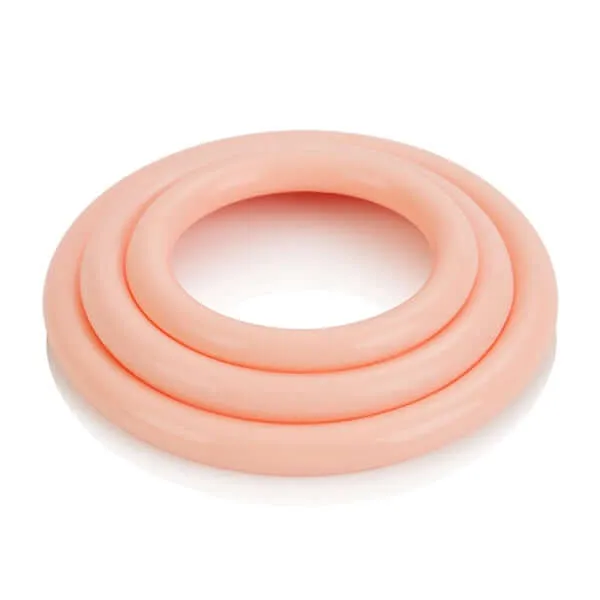 Couples TriRings Natural Set 3Piece Cock Ring Set for Enhanced Pleasure California Exotic Novelties