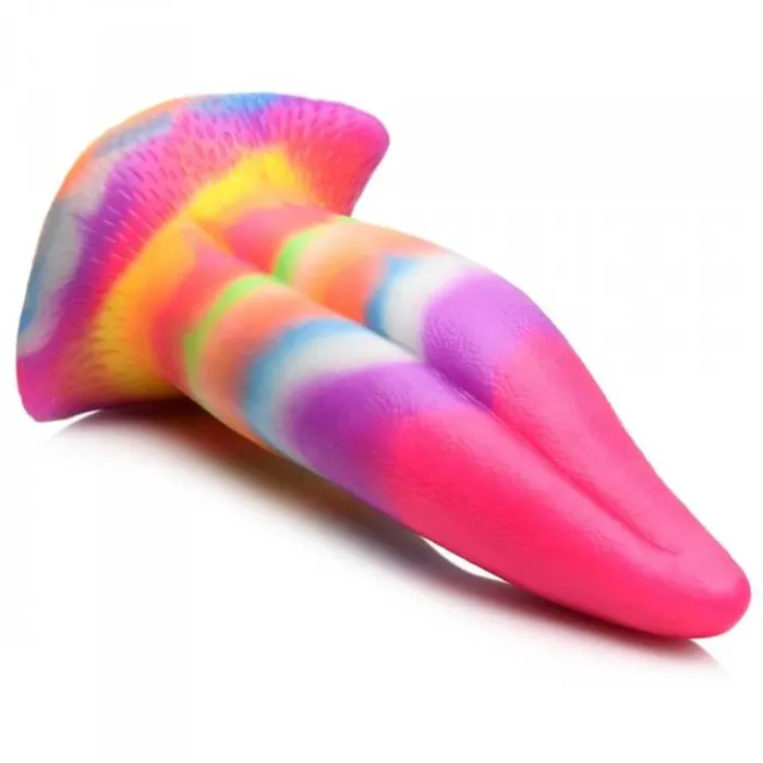 Creature Cocks Unicorn Kiss Glow In The Dark Tongue Silicone Dildo XR Brands Dildos