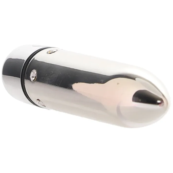 Crystal High Intensity Bullet Vibe in Silver CalExotics Female Sex Toys
