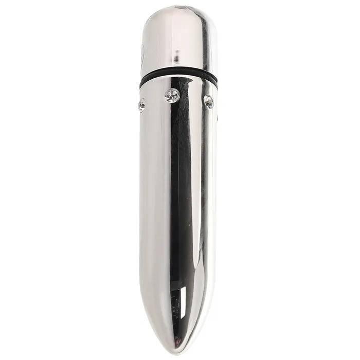 Crystal High Intensity Bullet Vibe in Silver CalExotics Female Sex Toys