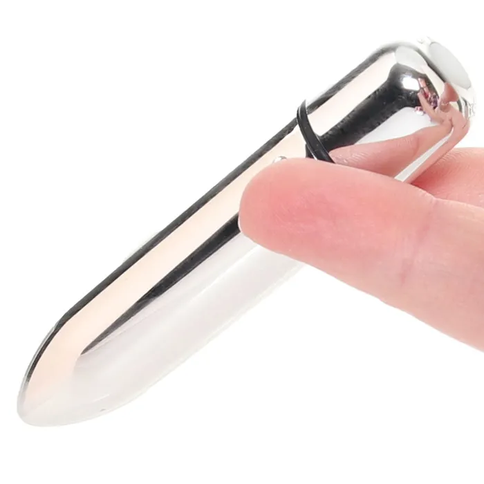 Crystal High Intensity Bullet Vibe in Silver CalExotics Female Sex Toys