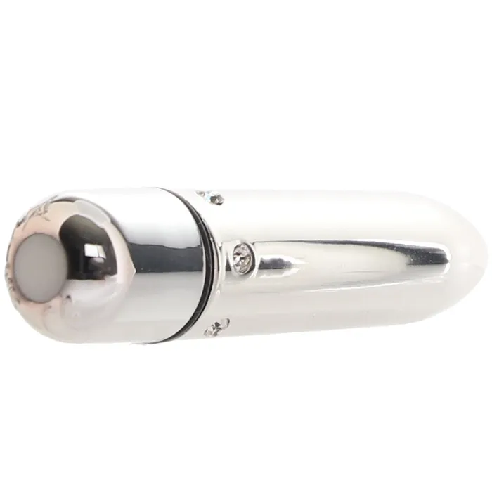 Crystal High Intensity Bullet Vibe in Silver CalExotics Female Sex Toys