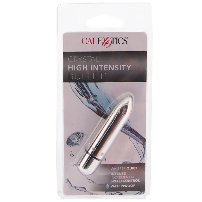Crystal High Intensity Bullet Vibe in Silver CalExotics Female Sex Toys