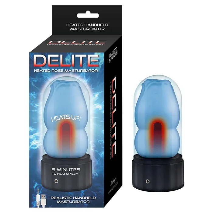 Delite Heated Rose Masturbator Blue Realistic Intense Handheld Stroker Nasstoys Male Sex Toys Delite Heated Rose Masturbator Blue Realistic Intense Handheld Stroker Nasstoys Male Sex Toys