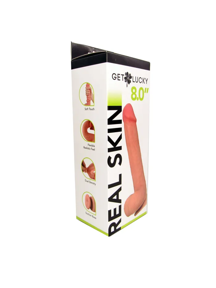 Dildos Experience Orgasmic Bliss with the Shibari Get Lucky 8Inch Real Skin Dildo in Light Brown Thank Me Now