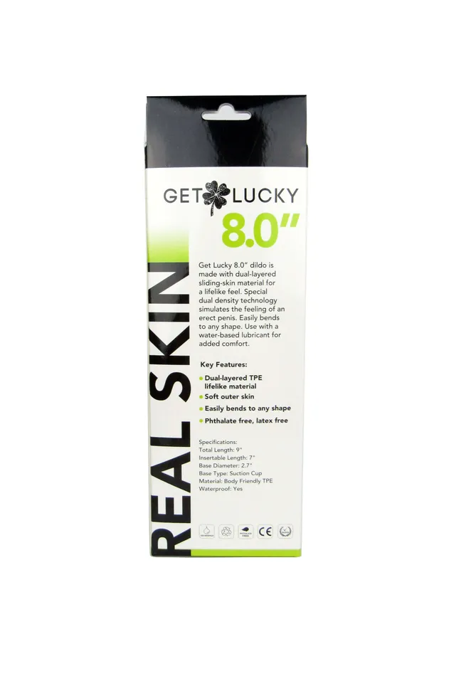 Dildos Experience Orgasmic Bliss with the Shibari Get Lucky 8Inch Real Skin Dildo in Light Brown Thank Me Now