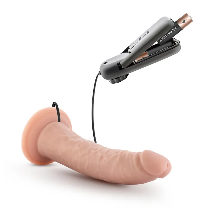 Dr Skin By Blush Dr Dave Realistic Vanilla 75Inch Long Remote Control Vibrating Dildo With Suction Cup Base Blush Dildos