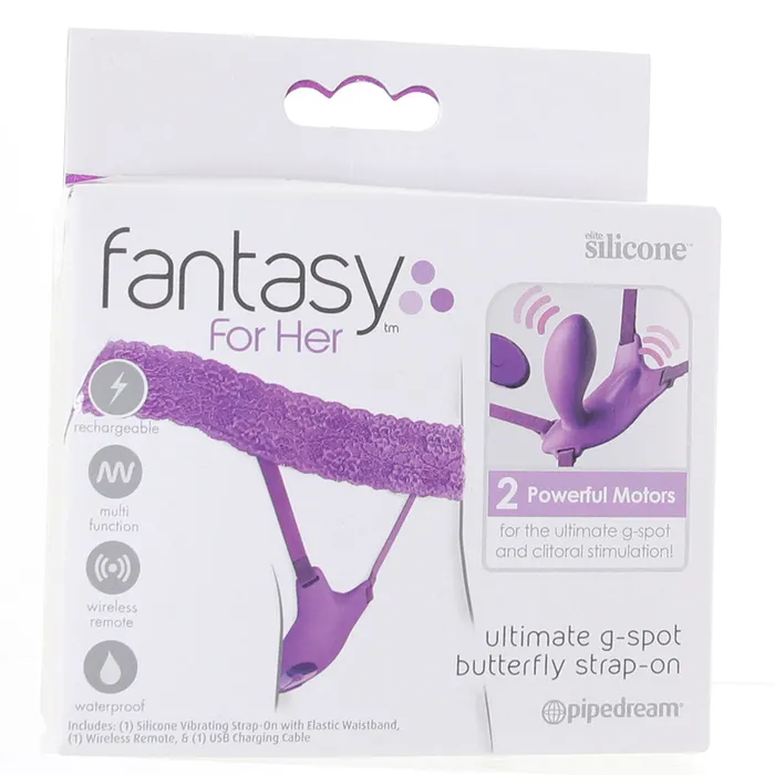 Fantasy For Her Ultimate GSpot Butterfly StrapOn Vibe Pipedream Female Sex Toys Fantasy For Her Ultimate GSpot Butterfly StrapOn Vibe Pipedream Female Sex Toys