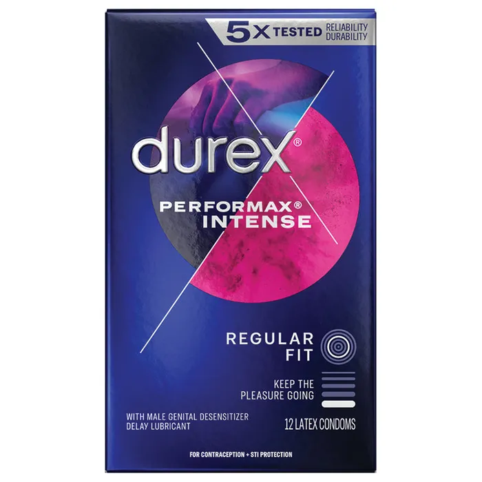 Female Sex Toys PARADISE MARKETING Durex Performax Intense Condom 12 Pack