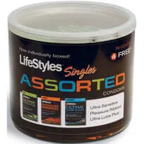 Lifestyles Assorted Singles 40 Piece Jar Ultra Sensitive Pleasure Ribbed Ultra Lube Plus Condoms Paradise Products Female Sex Toys Lifestyles Assorted Singles 40 Piece Jar Ultra Sensitive Pleasure Ribbed Ultra Lube Plus Condoms Paradise Products Female Sex Toys