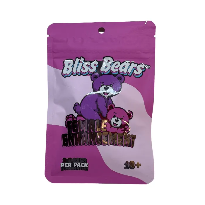 New Bliss Bears Gummies for Women Pink 3 Packs 6 Gummies per Pack Female Enhancement Boner Bears Vibrators