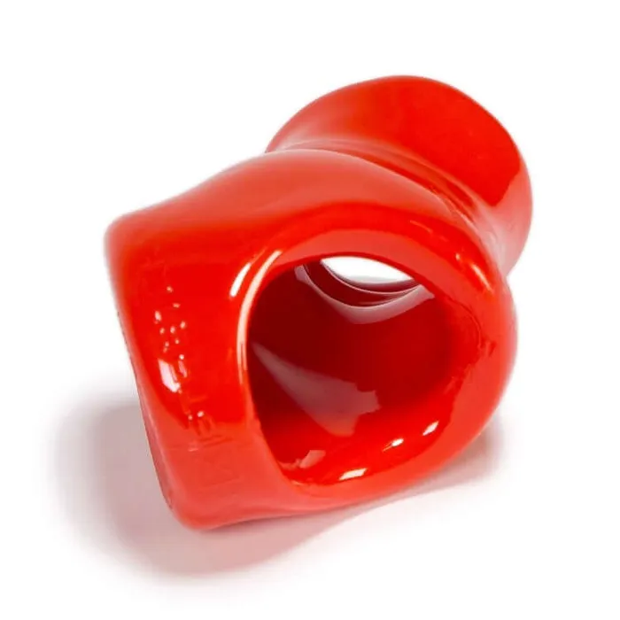 OXBALLS Vibrators Oxballs XStretch Sling Red Flex TPR Cock and Ball Sling for Enhanced Stretch