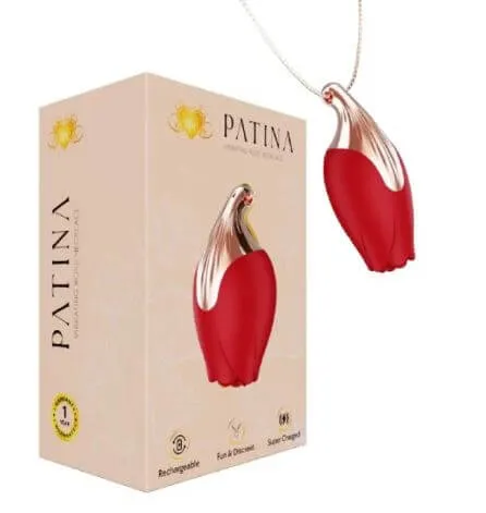 PATINA ROSE NECKLACE RED Savage Lingerie Vibrators