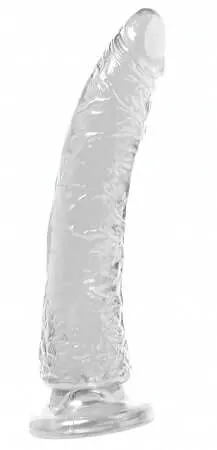 Pipedream Products Dildos Basix Rubber Works Slim 7 Clear Dong Your Gateway to Sensual Fulfillment