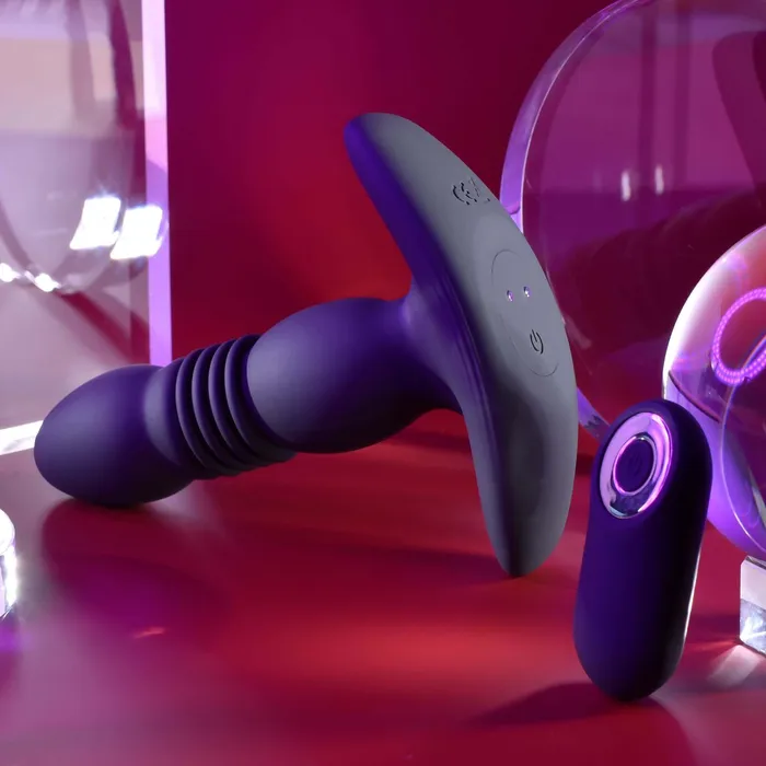 Playboy Trust The Thrust Anal Plug Thrusting Vibrating Butt Plug by Evolved Novelties Evolved Novelties Anal