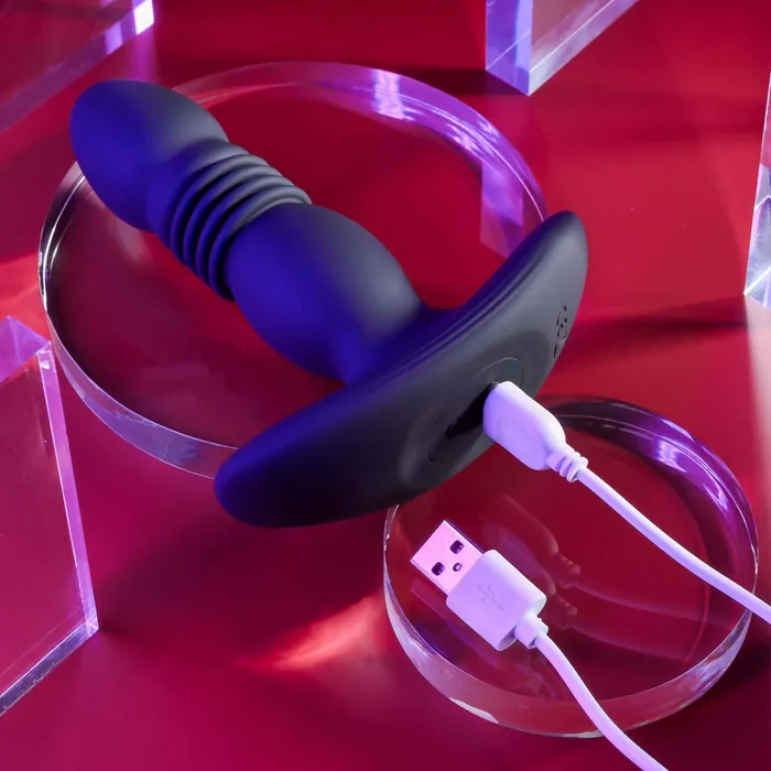 Playboy Trust The Thrust Anal Plug Thrusting Vibrating Butt Plug by Evolved Novelties Evolved Novelties Anal