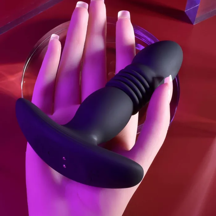 Playboy Trust The Thrust Anal Plug Thrusting Vibrating Butt Plug by Evolved Novelties Evolved Novelties Anal