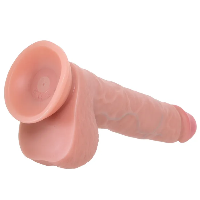 Shots Toys Dildos RealRock 7 Inch Vibrating Dildo in Light