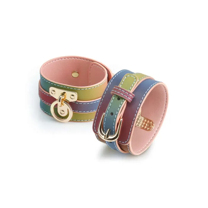 Spectra Bondage Ankle Cuffs Rainbow Restraints NS Novelties Couples